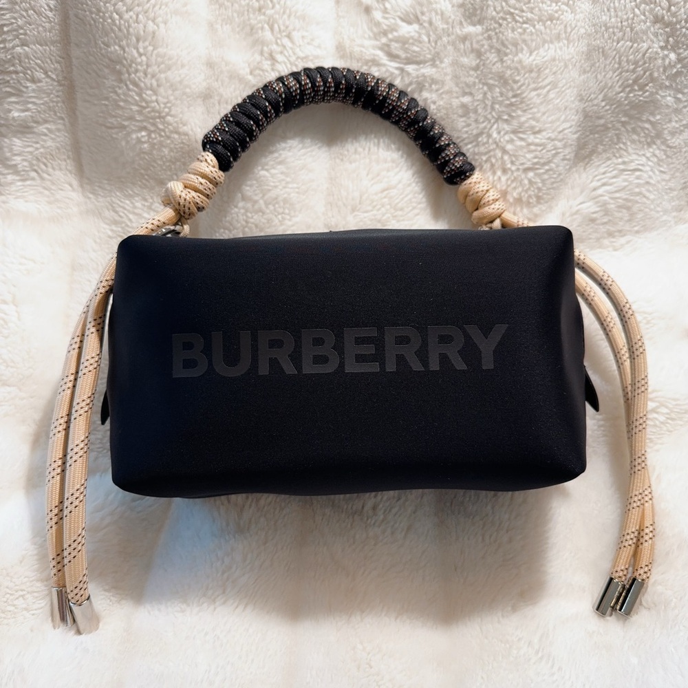 Burberry Beauty Logo Cosmetic Pouch w/Rope Handle – Reworked Designer Bag